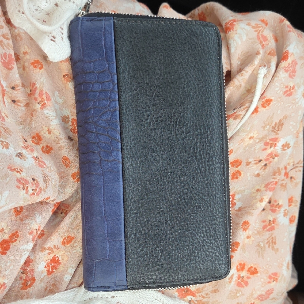 Steve Madden Black and Blue Wallet